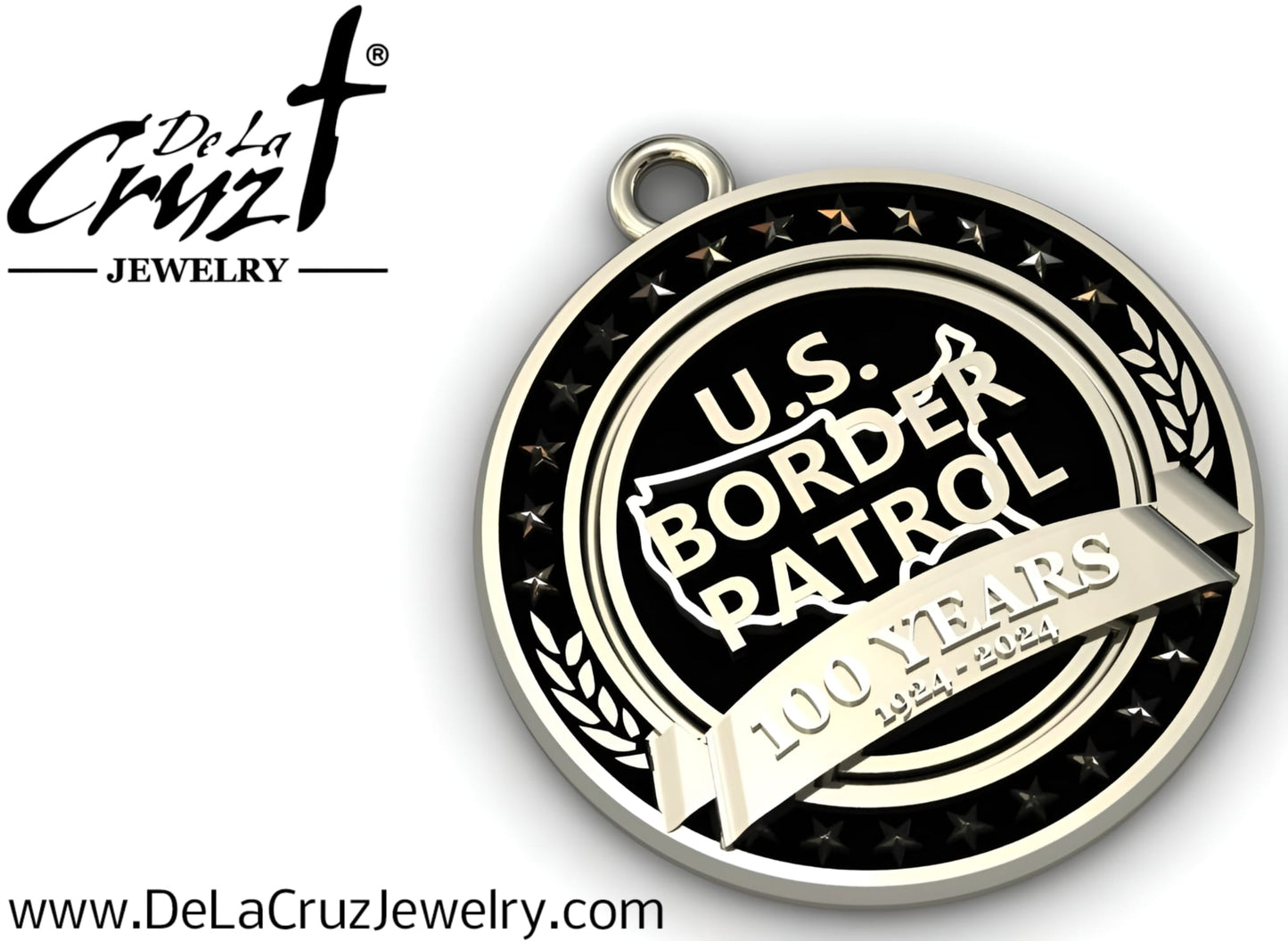 Border Patrol Centennial Sterling Silver Pendant