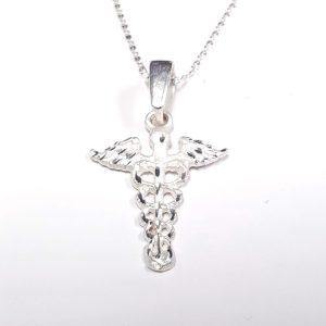 Medical Sterling Silver Pendant - De La Cruz Jewelry
