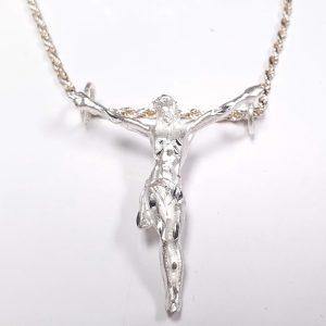 Jesus Sterling Silver Pendant - De La Cruz Jewelry