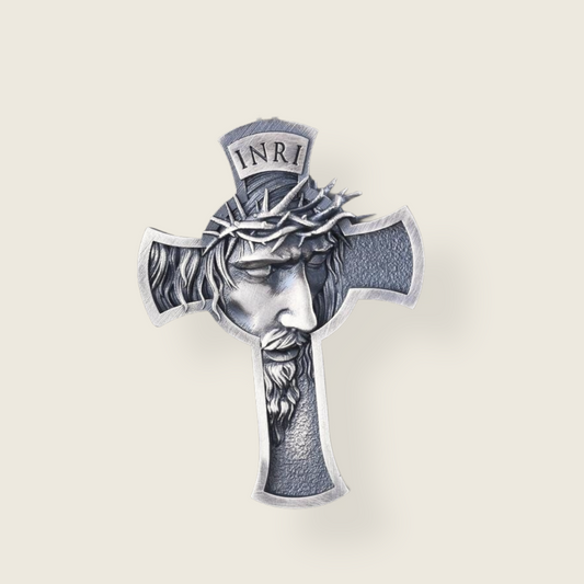 Jesus Cross Face Pendant - De La Cruz Jewelry
