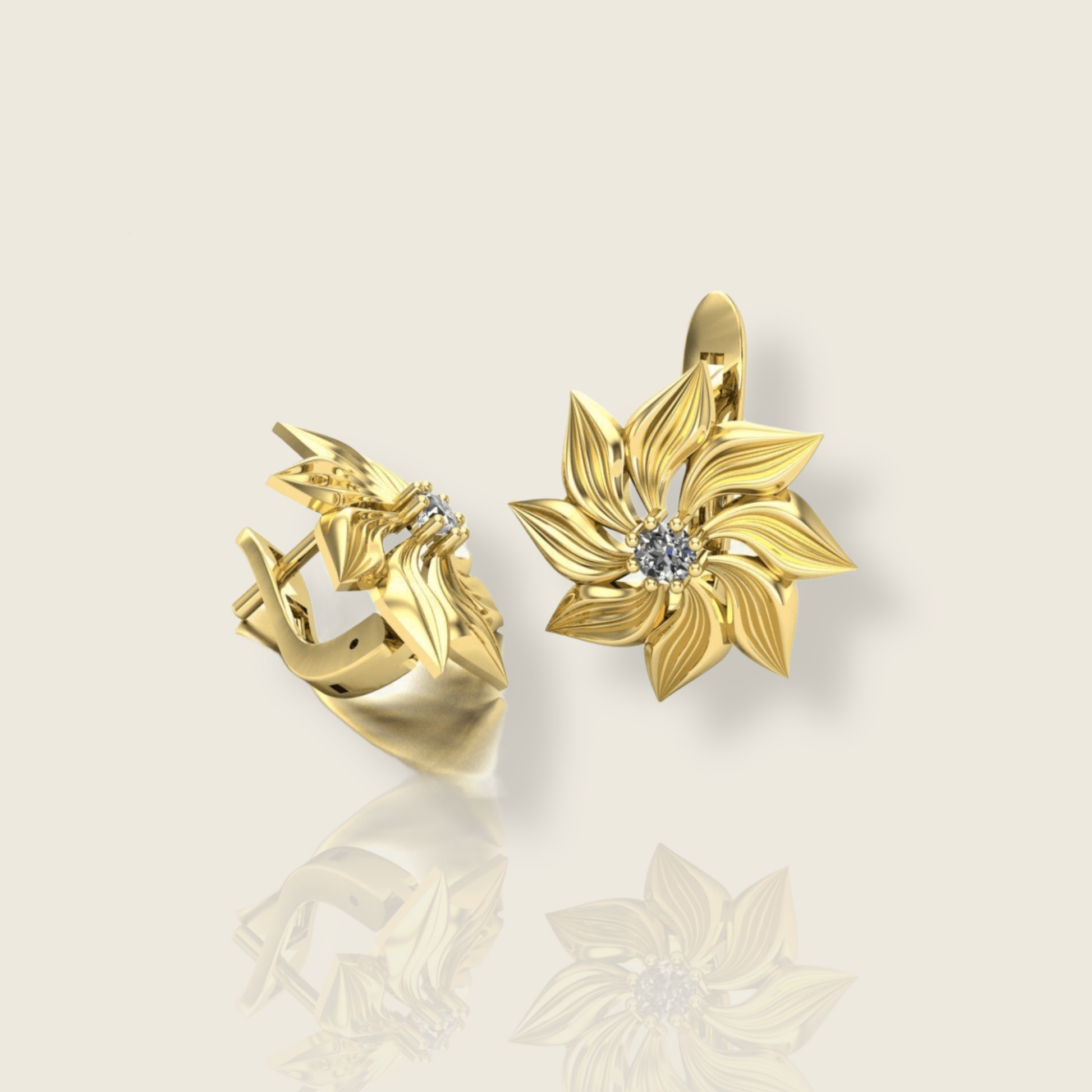 Flower Earrings - De La Cruz Jewelry