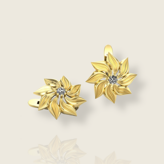 Flower Earrings - De La Cruz Jewelry