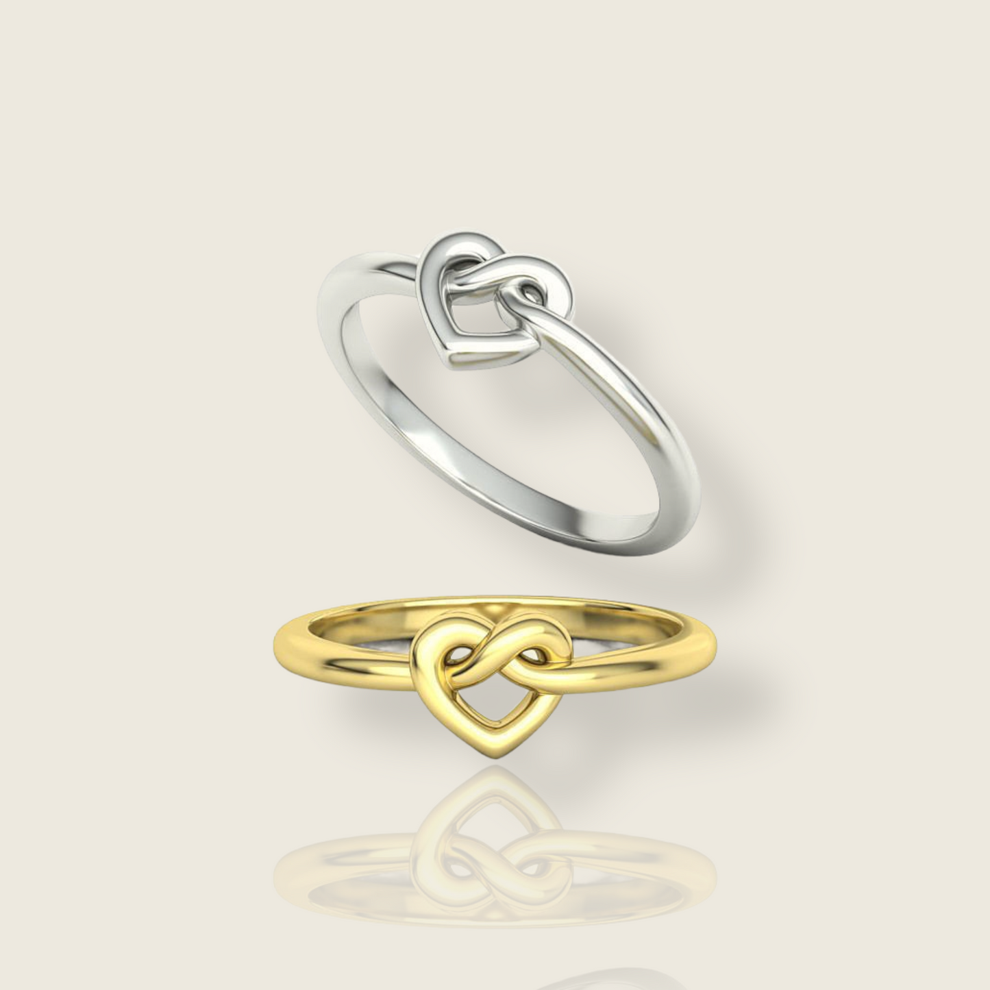 Heart Infinity Knot Ring - De La Cruz Jewelry