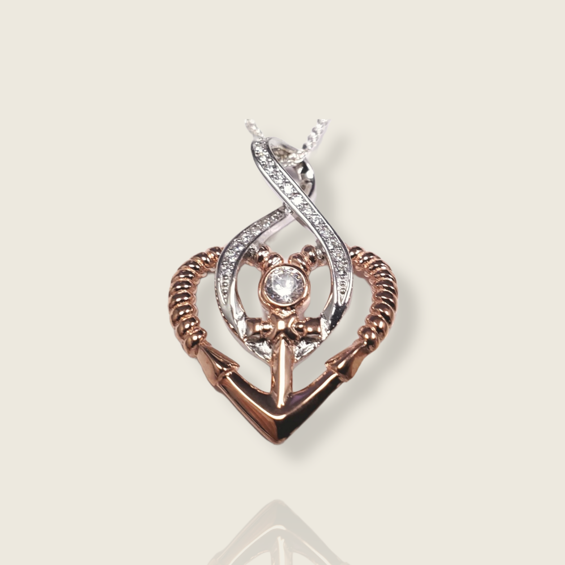 Infinity Anchor Pendant - De La Cruz Jewelry