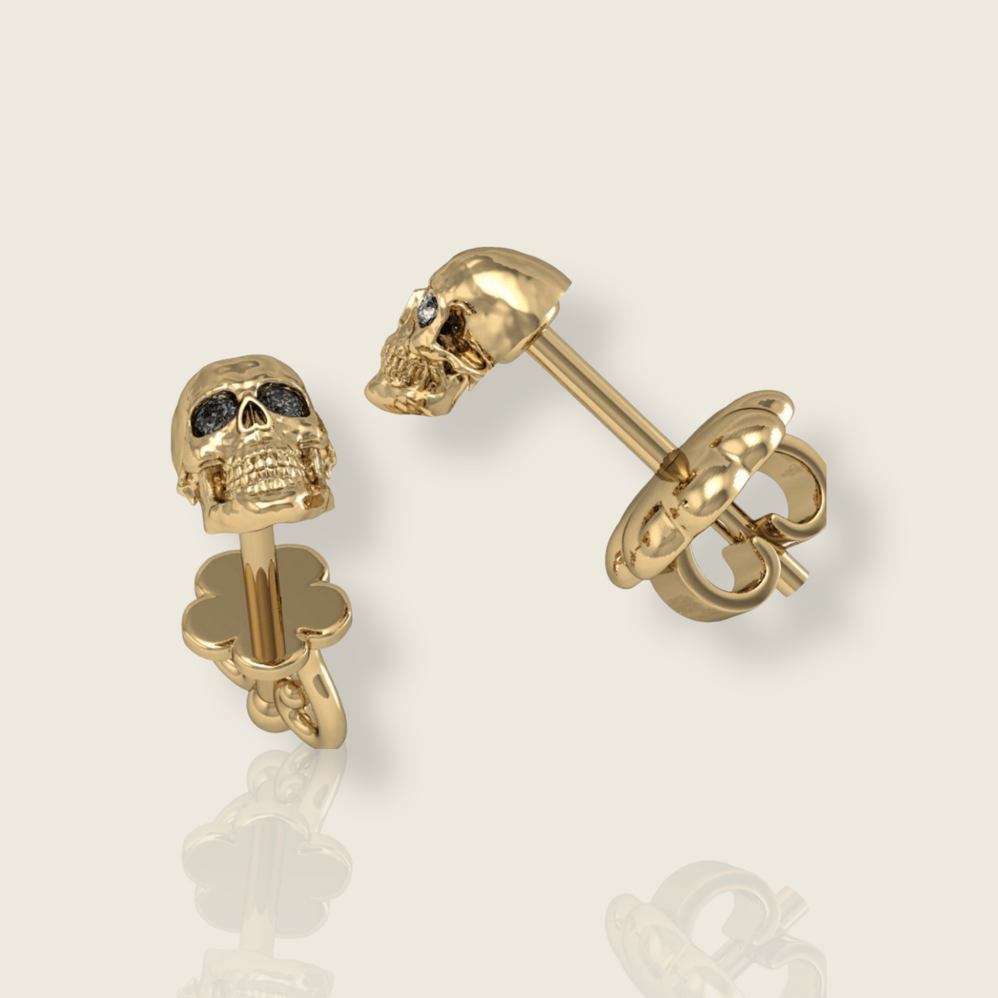 Skull Stud Earrings - De La Cruz Jewelry