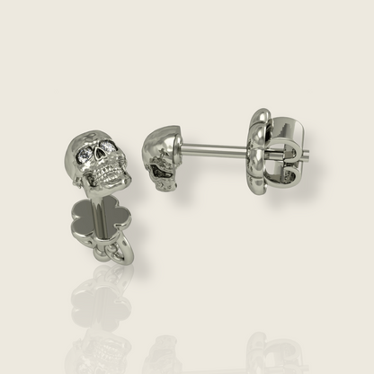 Skull Stud Earrings - De La Cruz Jewelry