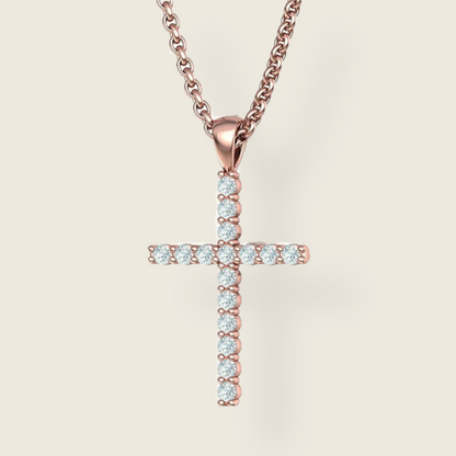 Diamond Cross Pendant (0.48 ctw) - De La Cruz Jewelry