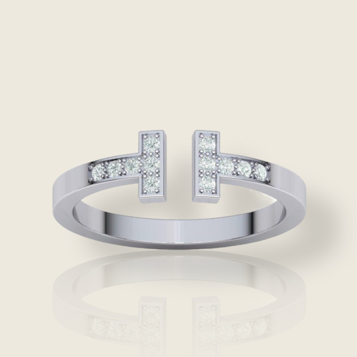Diamond T Ring (0.15 ctw)