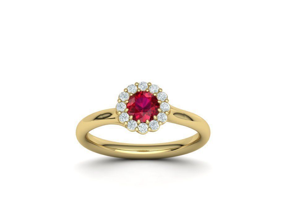 Carmen Gold Diamond and Ruby Ring – MOI - Boutique Everyday Luxury